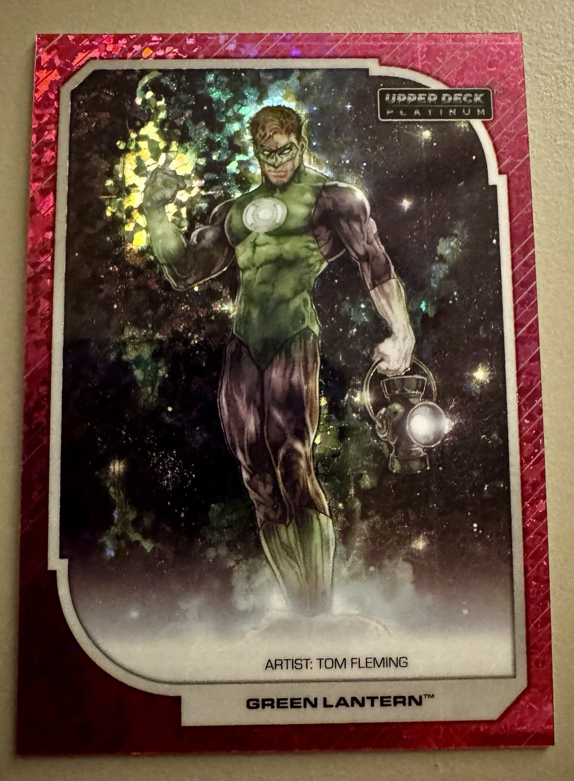 2026 UPPER DECK PLATINUM : DC PINK CRYSTALS GREEN LANTERN - HAL JORDAN 1/5