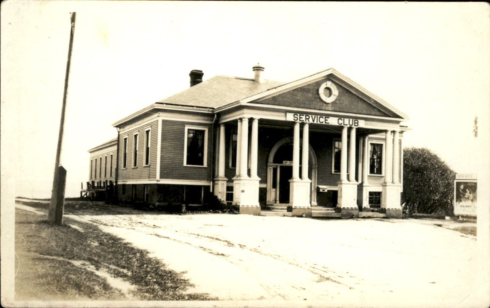 Monterey California CA Service Club c1900s-10s Real Photo Vintage Postcard