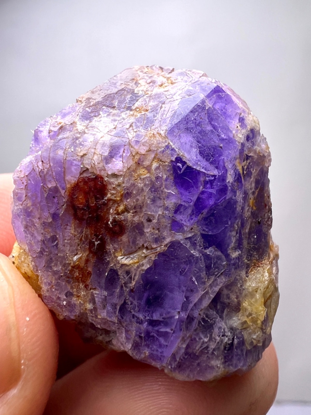 87 CT. Fluorescent Color Sharp Color Change Hackmanite Crystal - Badakhshan, AFG