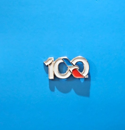 2026 American Airlines 100 Year Anniversary Lapel Pin - Brand New
