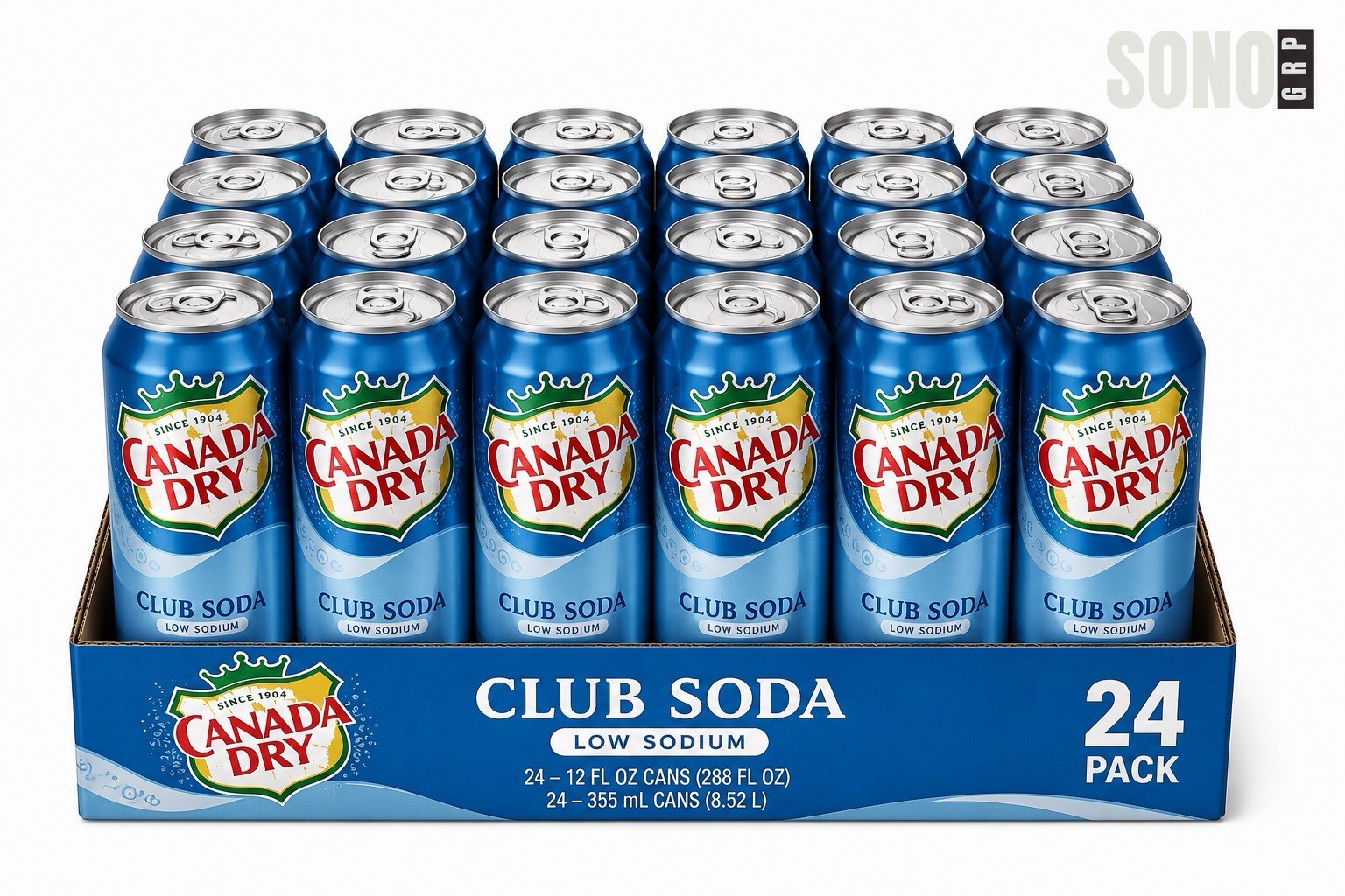 Canada Dry Club Soda , 12 Fl Oz (Pack of 24)