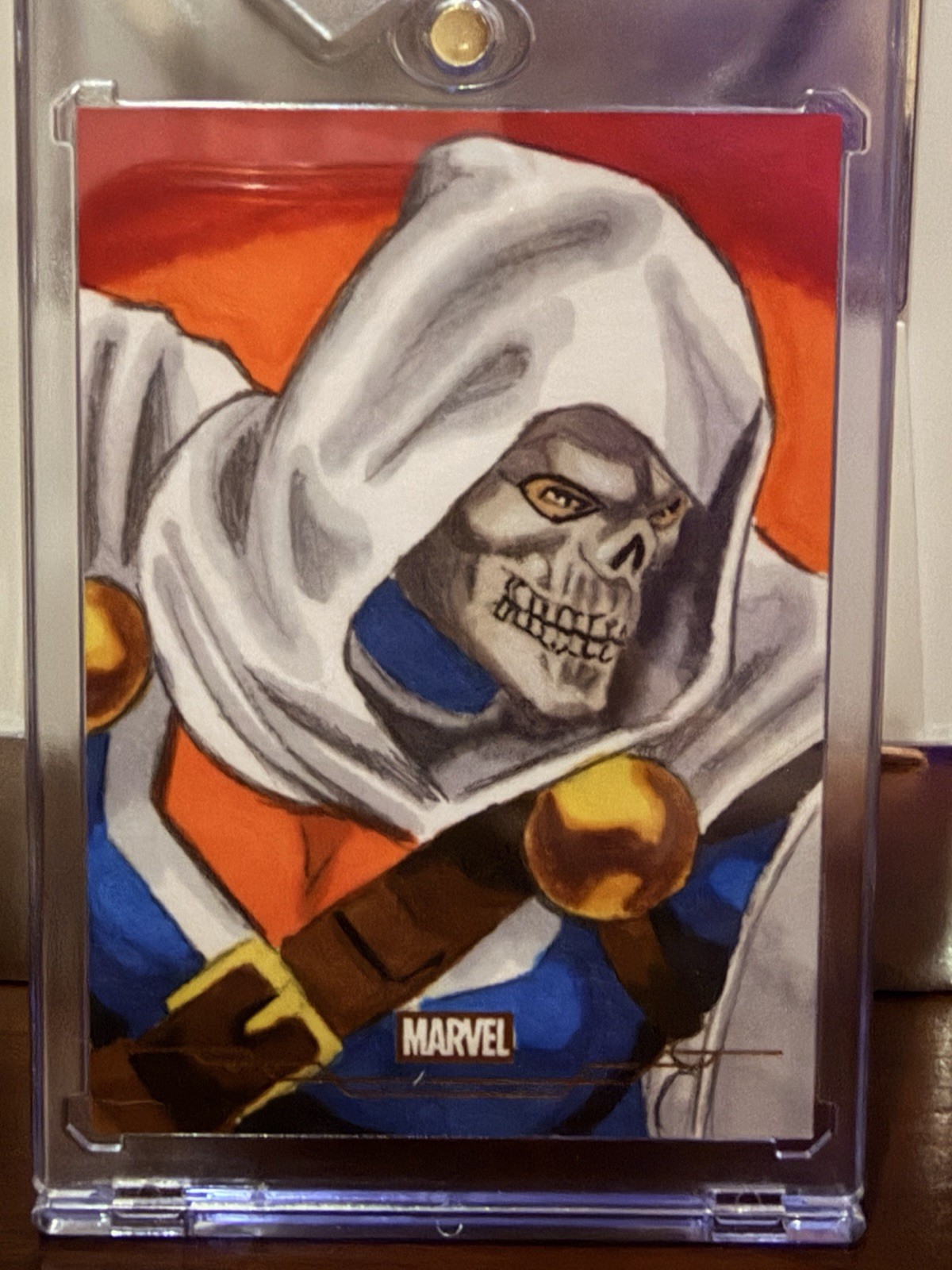 2026 Topps Chrome Marvel TASKMASTER Gold Foil 1/1 Sketch Jason Christner Auto