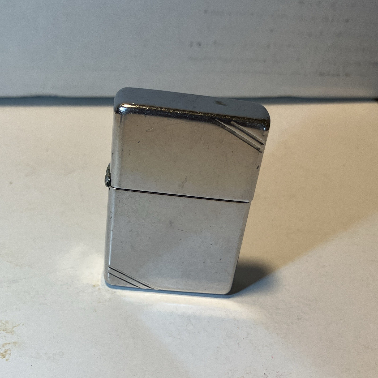 Vintage 1994 Zippo Lighter December Code L X 1937 Flat Top Replica Pat 2032695