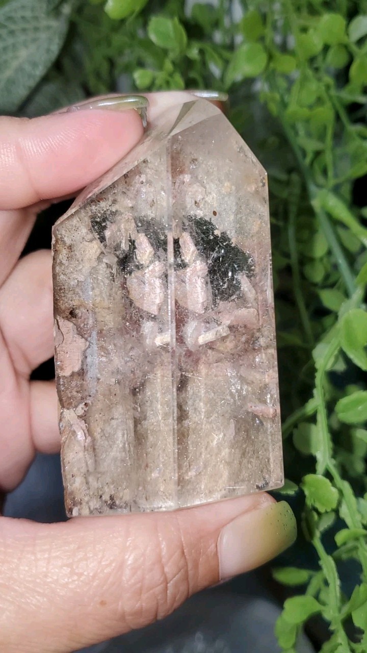 Natural Clear Quartz Freeform 128g – One Side Raw Crystal Gorgeous Crystal 