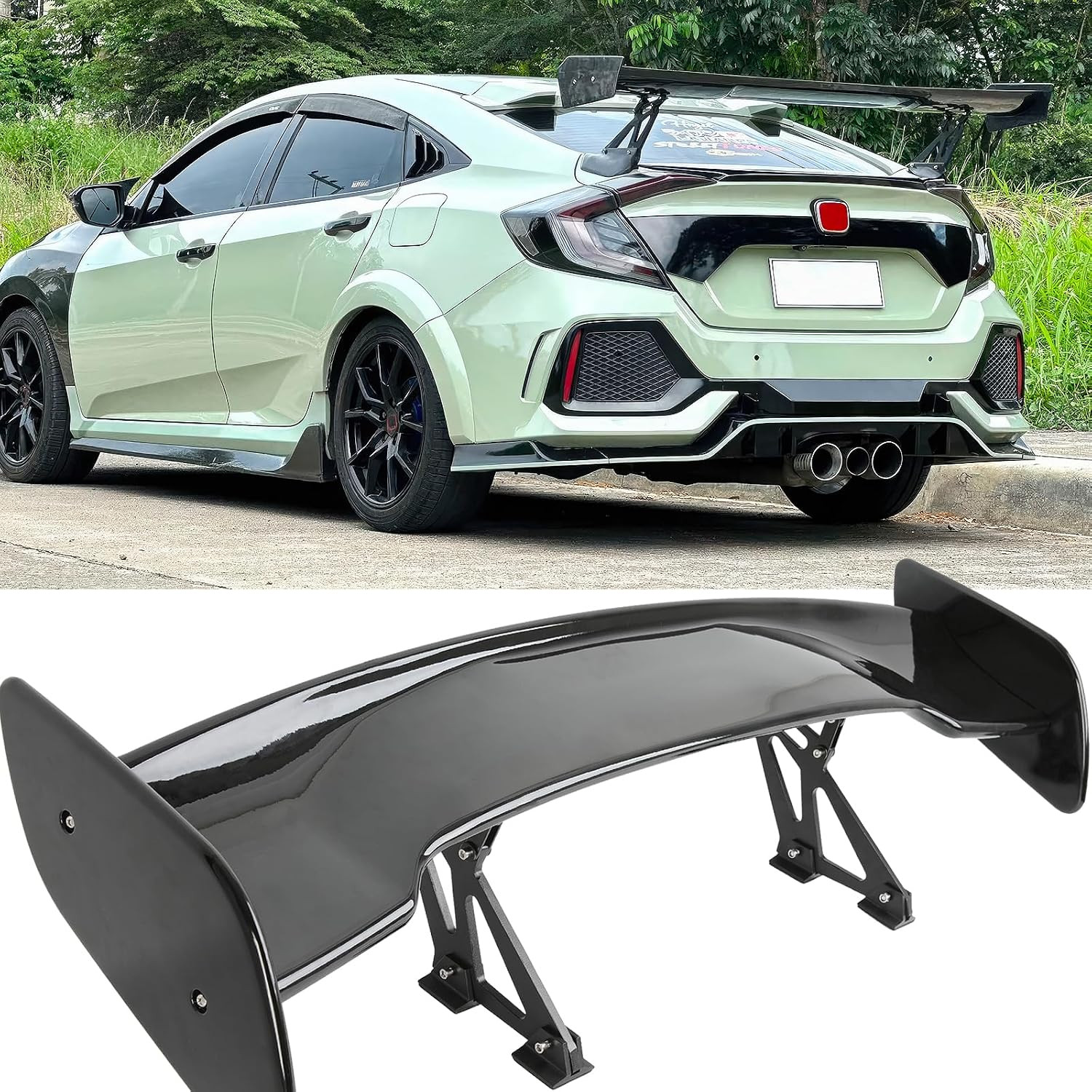47 Inch Spoilers for Cars Universal GT Rear Spoiler Rear Trunk