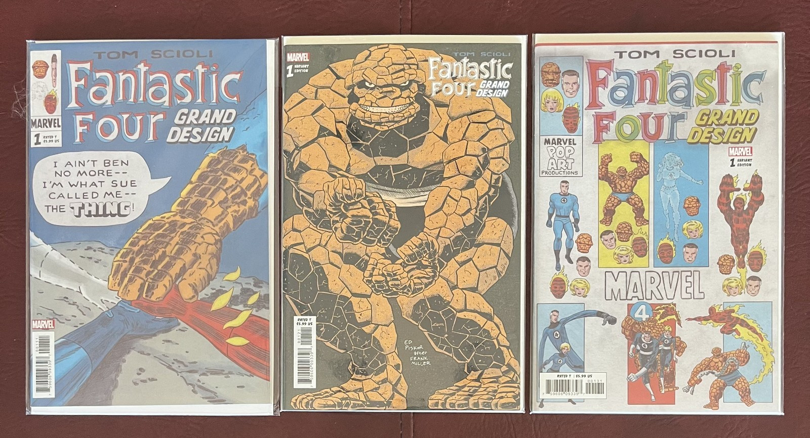 Fantastic Four Grand Design #1 Lot of 3 Marvel Comics 2019 NM plus