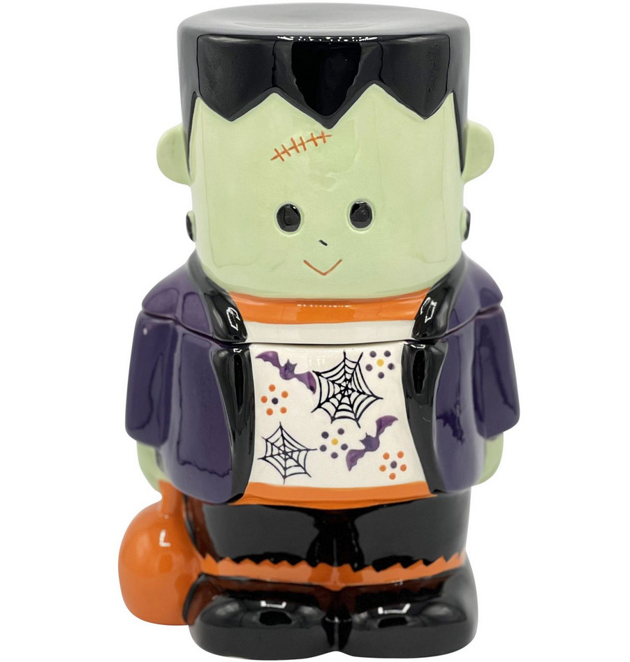 Temp-tations Cookie Jar/Canister, 1.5 Qt, Gasket Lid,BOOFETTI Lil FRANKIE K67001