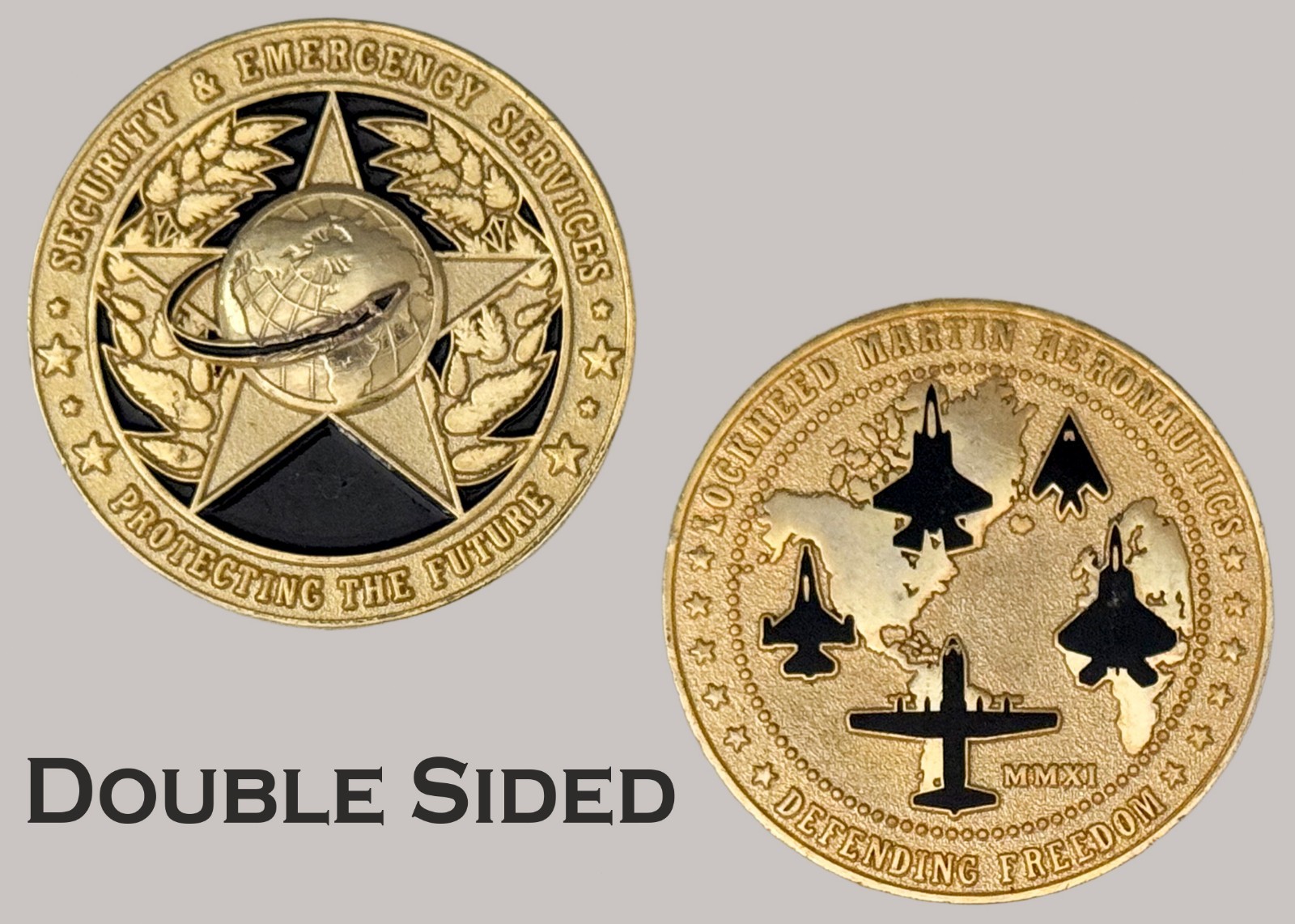 Lockheed Martin Aeronautics Double Sided Challenge Coin  J#46