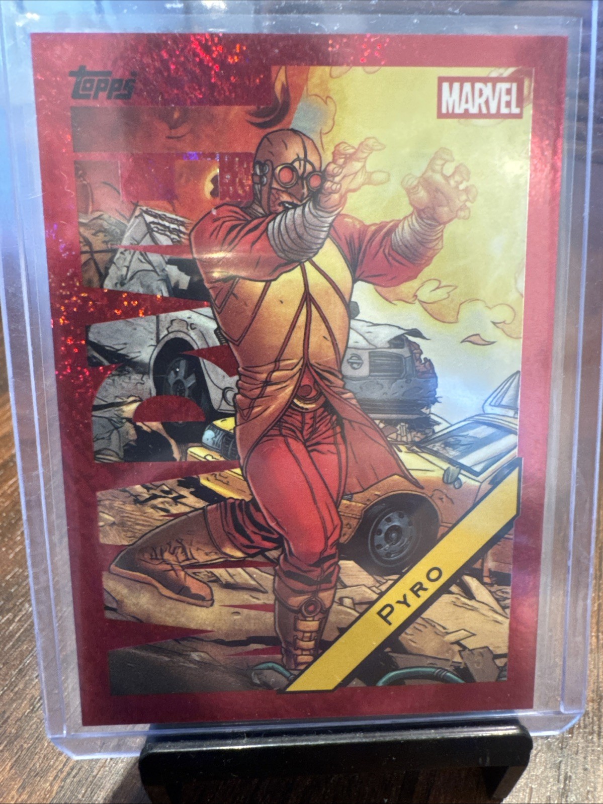 2025 Topps 616 Marvel Day Promo Red Foil Pyro #2/5 M-9 SSP RARE