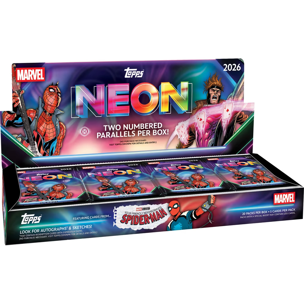 2026 Topps Marvel Neon Hobby Box - PRESALE - On Way From UPS
