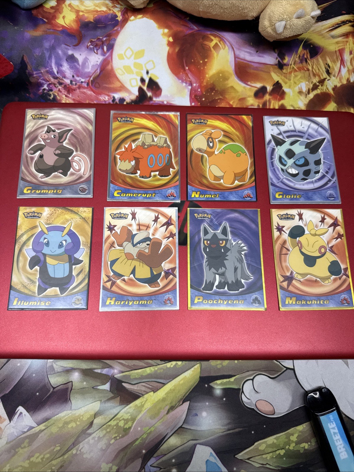 pokémon advanced lot of 8 cards all LP plus free bonus card🔥