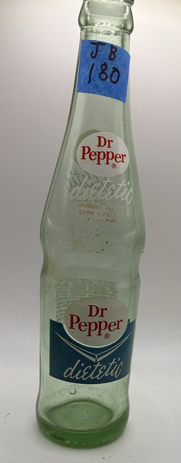 vintage Dr Pepper Dietetic bottle. First Dr Pepper diet drink. Early 1960s