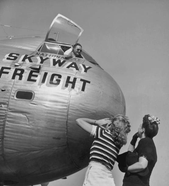 Pilot Jack Cornelius National Skyway Freight Corporation says good- Old Photo