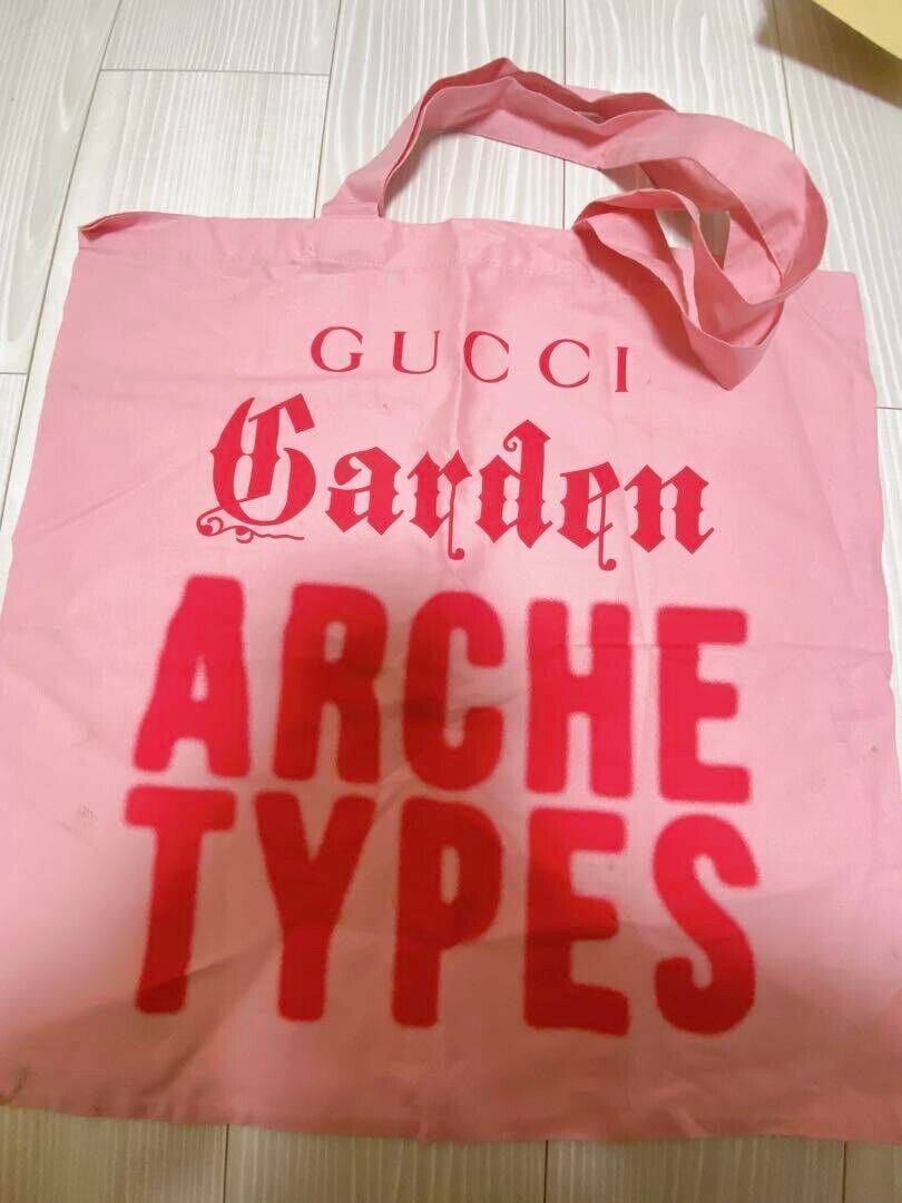 GUCCI Garden TOKYO LIMITED ARCHE TYPES Tote bag PINK Novelty from JAPAN