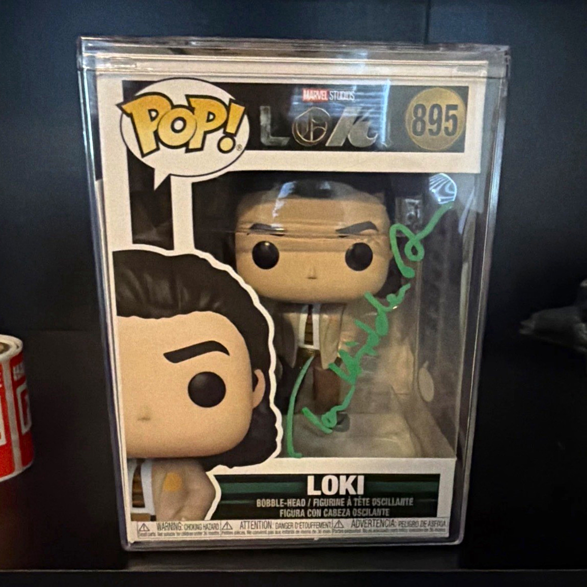 Funko Pop Marvel Loki # 895 Tom Hiddleston Autographed JSA Cert