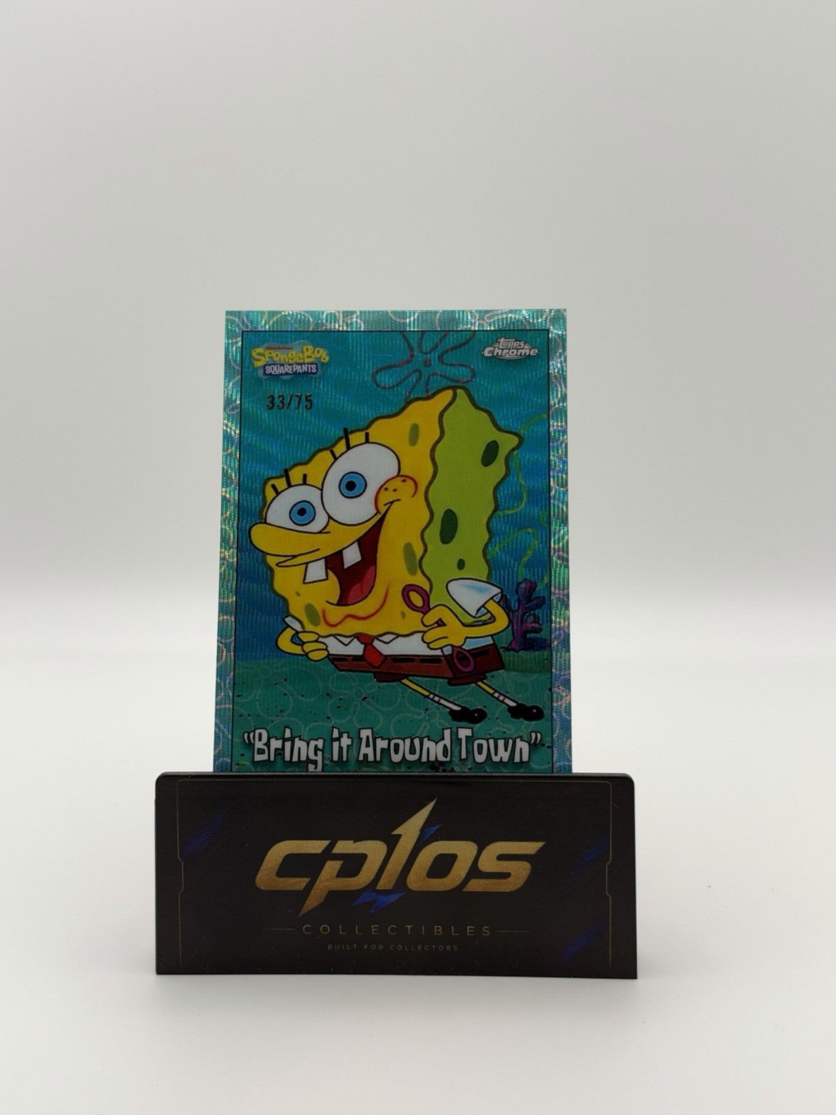 2025 Topps Chrome SpongeBob Bring It Around Town FlowerCloudFractor /75 #85