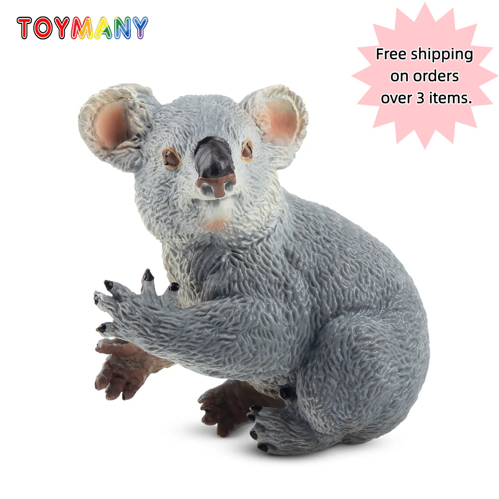 Toymany Simulation Seated Female Koala Wildlife Animal Model Toy Mini Figures