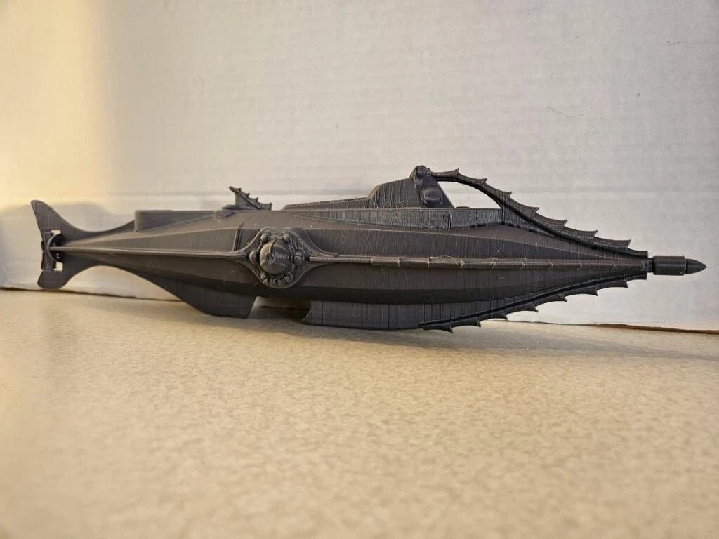3d printed Nautilus Submarine 10in Model Replica 20,000 Leagues Collectible
