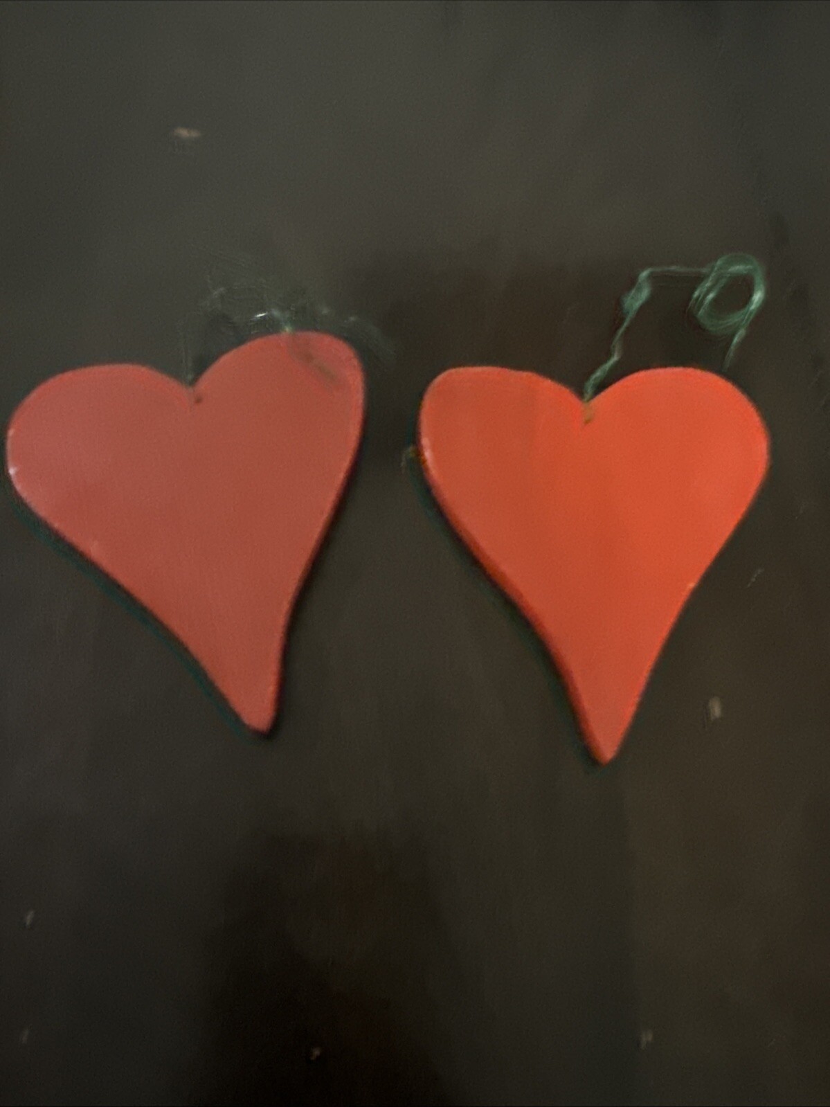 1994 Nancy Thomas Grace Hearts Folk Art Decor Yorktown Lot Of 2