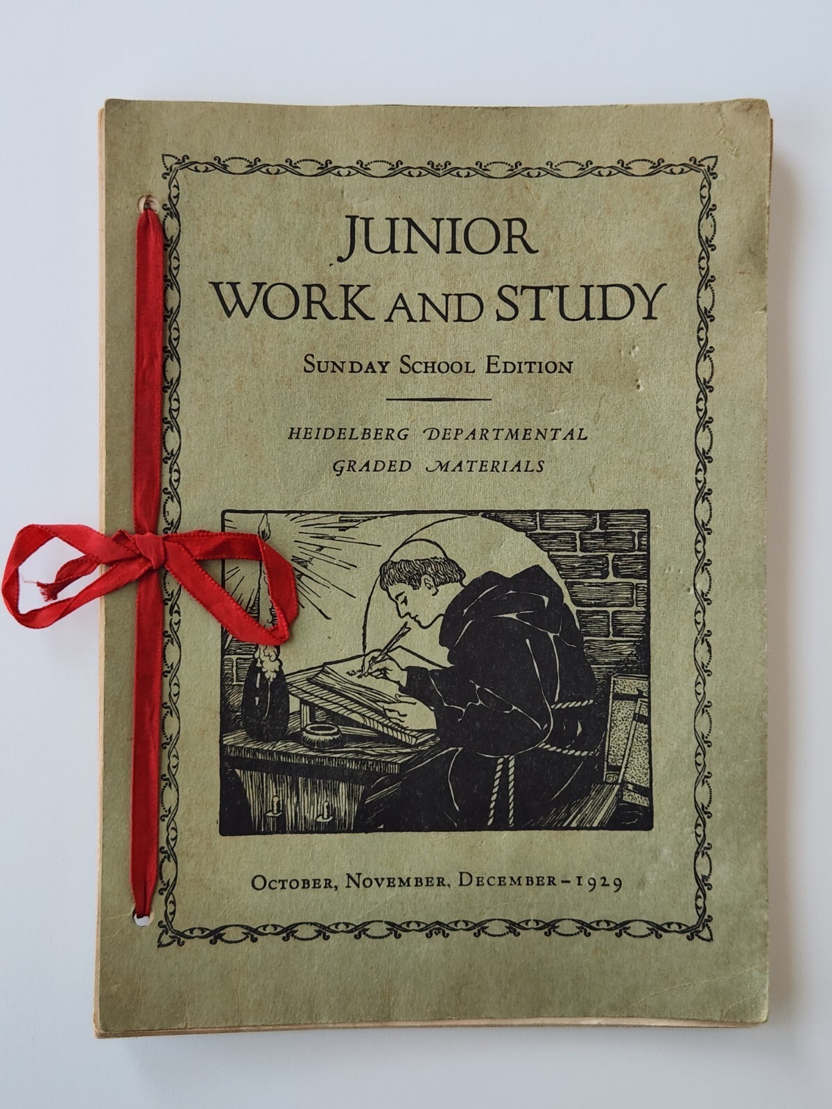 1929 Junior Work & Study Book, Sunday School Edition, Heidelberg Departmental