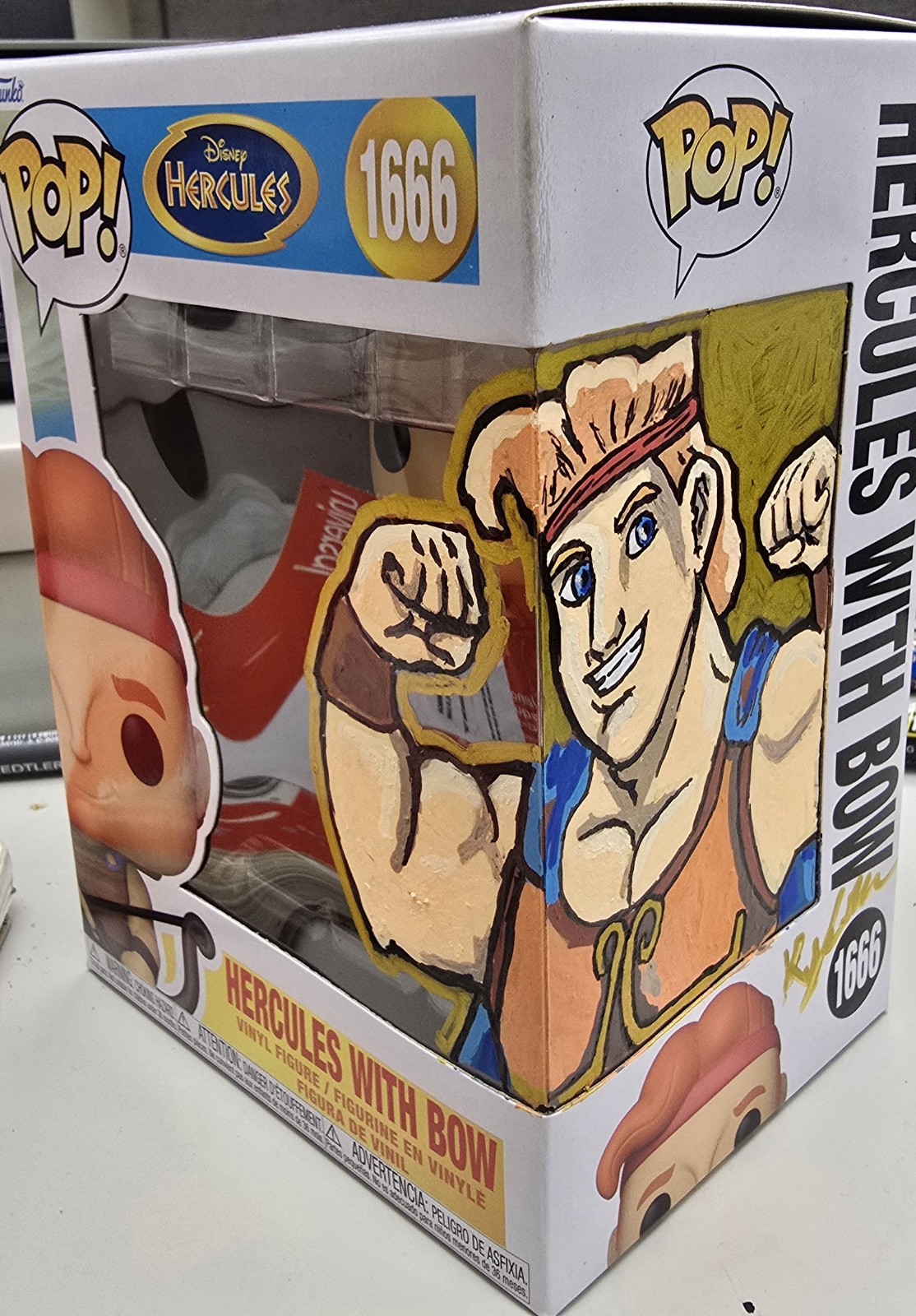 Hercules with Bow Funko Pop #1666 - Unique Artwork by Me
