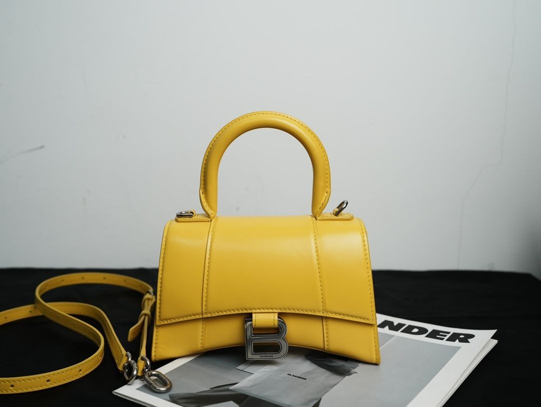 Balenciaga Pre-Owned Authentic Luxury Handbag Yellow XS Smooth leather