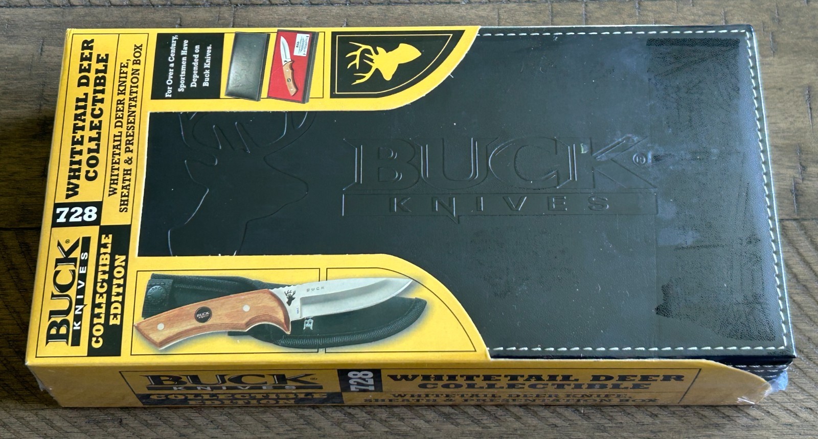 NIB Sealed 2004 BUCK Model 728 Whitetail Deer Collectible Edition Knife Set NOS