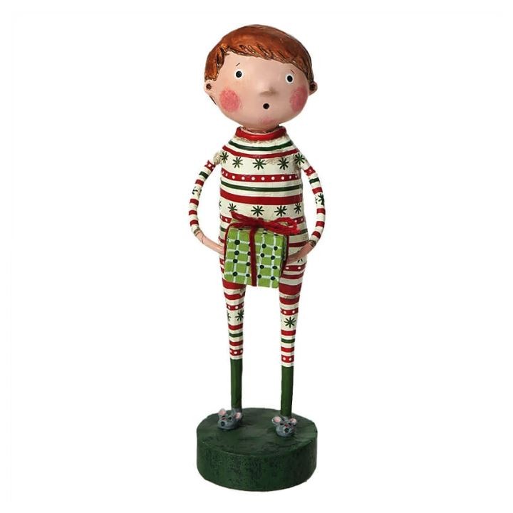 Lori Mitchell Joey\'s Jammies Boy Gift Winter Christmas Collection Figurine 12264