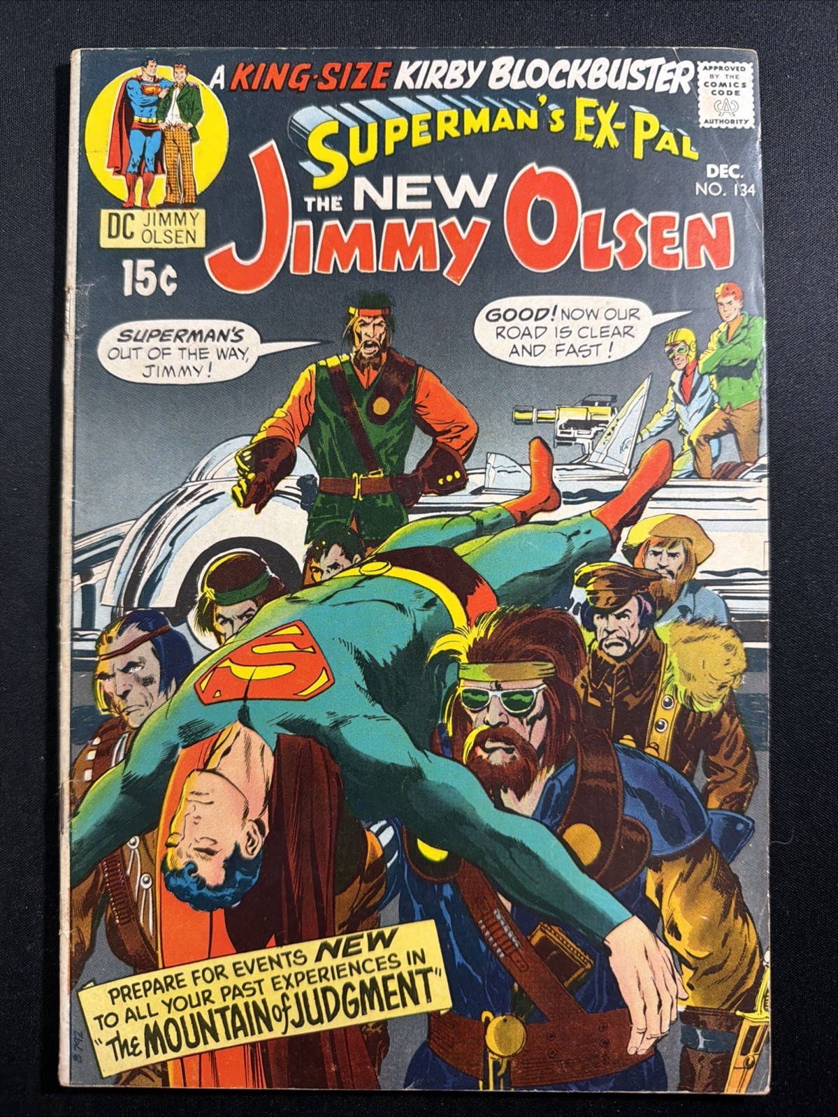 Superman\'s Pal Jimmy Olsen #134 1970 1st Cameo App. Darkseid Jack Kirby VG *A17
