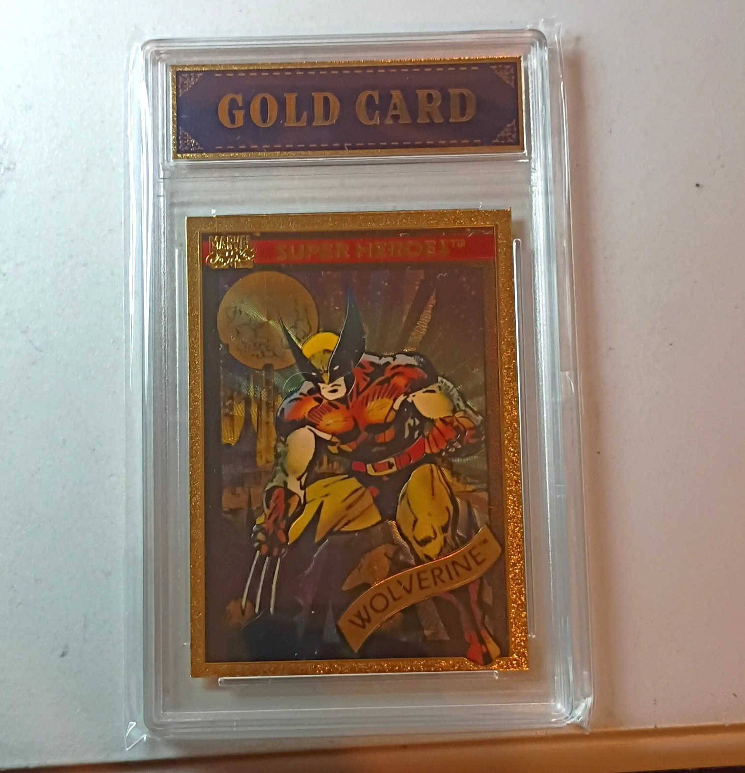 Marvel Super Heroes Wolverine RH 24K Gold Insert