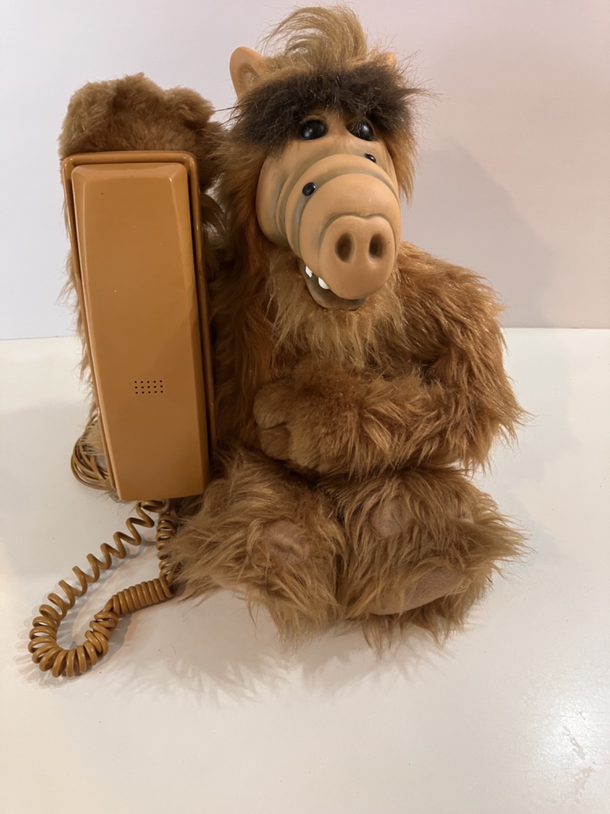 Vintage 1988 Alf Plush Novelty Landline Phone Model 618S Retro 89s TV Sitcom