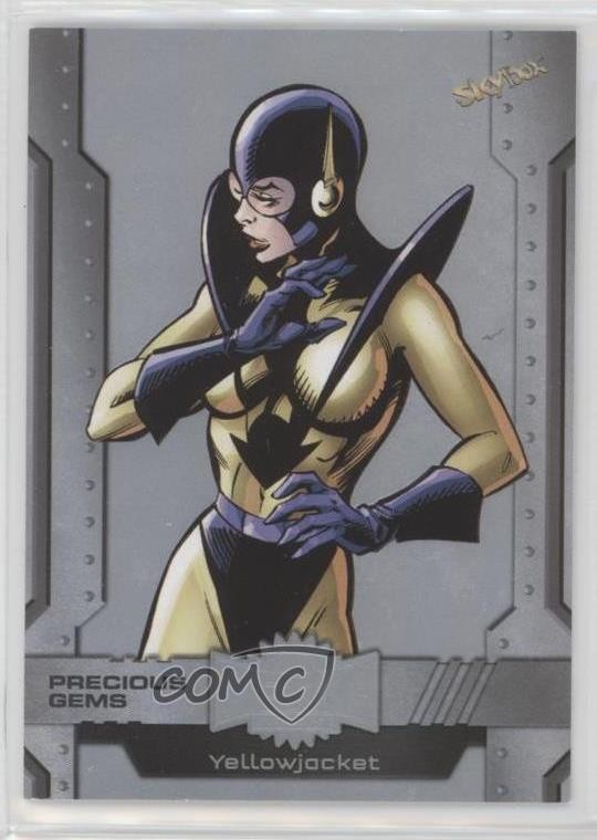 2024 Skybox Marvel Metal Universe Avengers PMG White Diamond Yellowjacket 0sb7