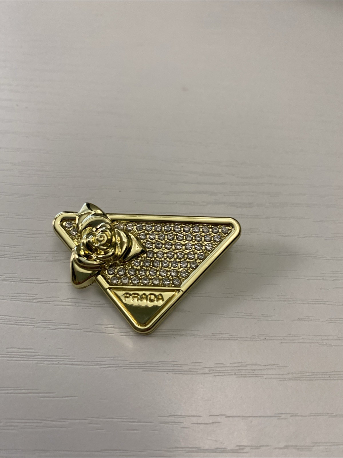 Prada Luxury Elegant Brooch Pin