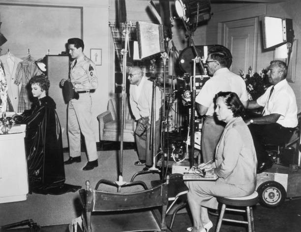 Full length image American film director Norman Taurog watching So- Old Photo