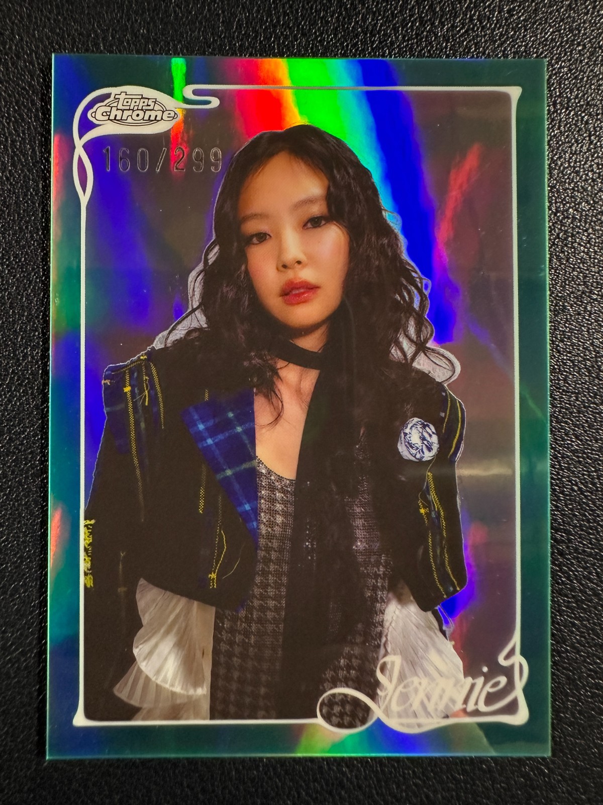 2026 TOPPS CHROME X JENNIE #11 TEAL REFRACTOR /299