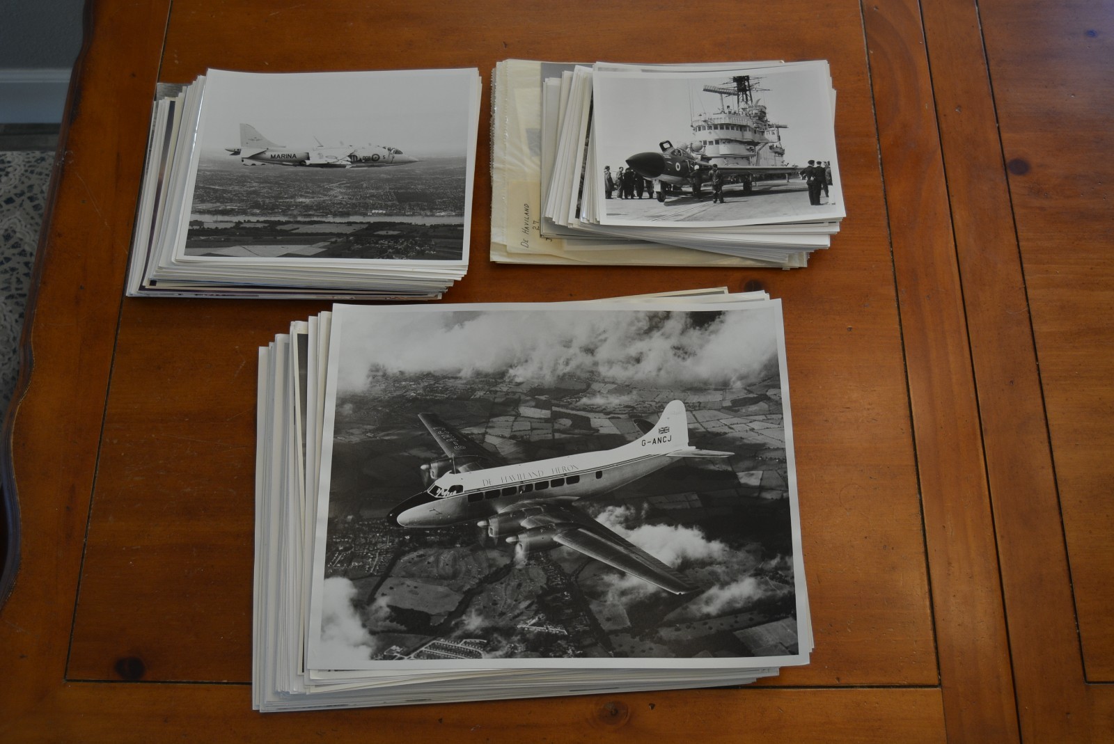 Large Collection of 258 Vintage Aviation & Aircraft Photographs – 1960s–1970s