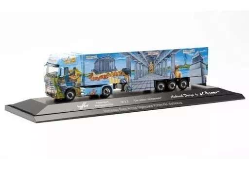 1/87 scale diecast model Mercedes-Benz Actros `18 refrigerated box semi-trailer