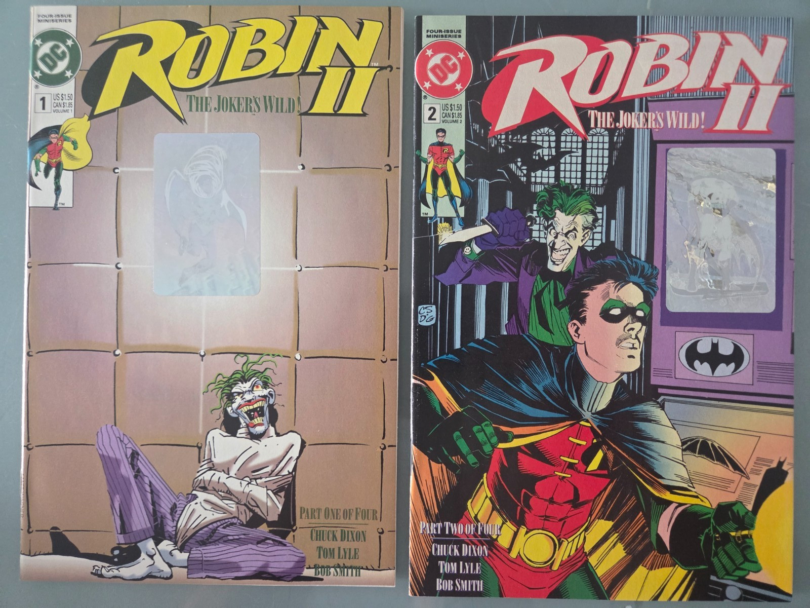 ROBIN II THE JOKER'S WILD #1-4 (1991) DC COMICS FULL COMPLETE SERIES HOLOGRAMS
