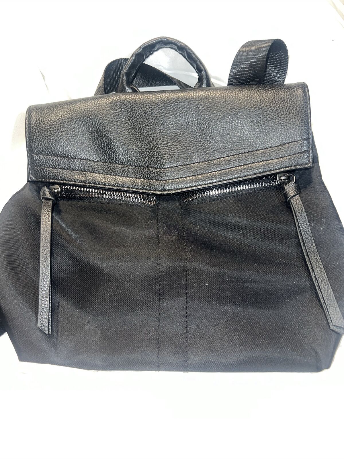 Botkier New York Trigger Mini Backpack Black Leather/Nylon