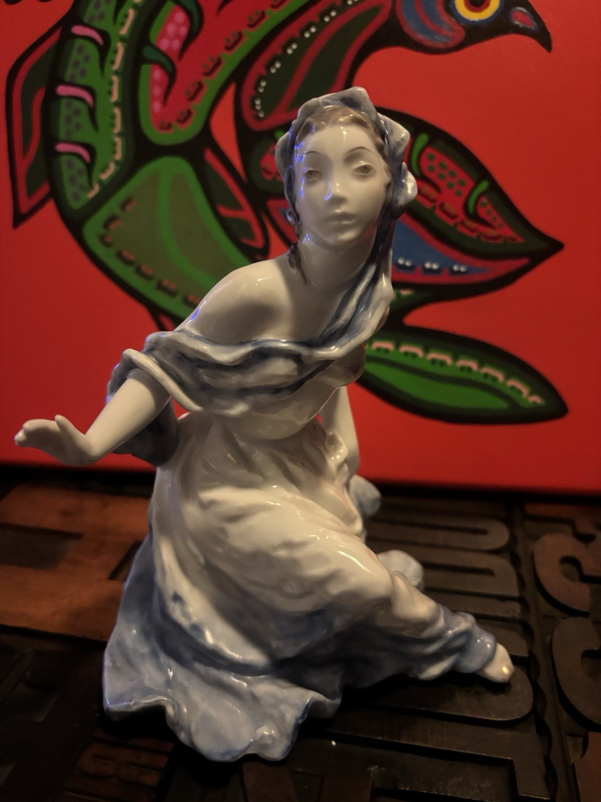  ROSENTHAL HAND-PAINTED PORCELAIN LADY FIGURINE