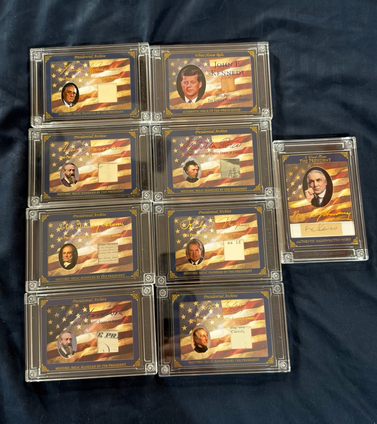 A Word From POTUS 2025 Presidential Archive Trading Cards Lot of 9 JFK Nixon