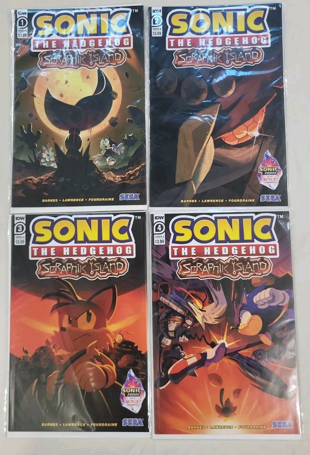 Sonic the Hedgehog Scrapnik Island #1-4 Complete Mini Series 2022 IDW