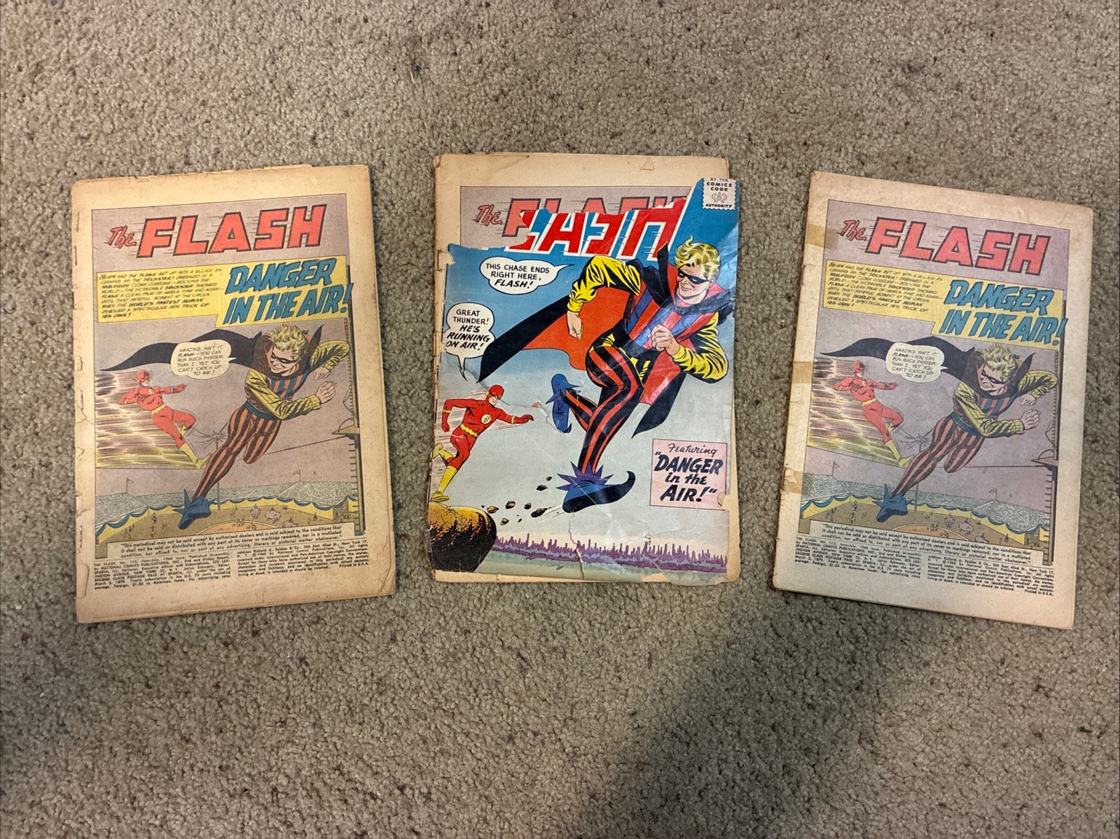 Flash #113 - 1960 (3 Copies) 1st Prints - 1st Trickster Infantino Art Scarce DC