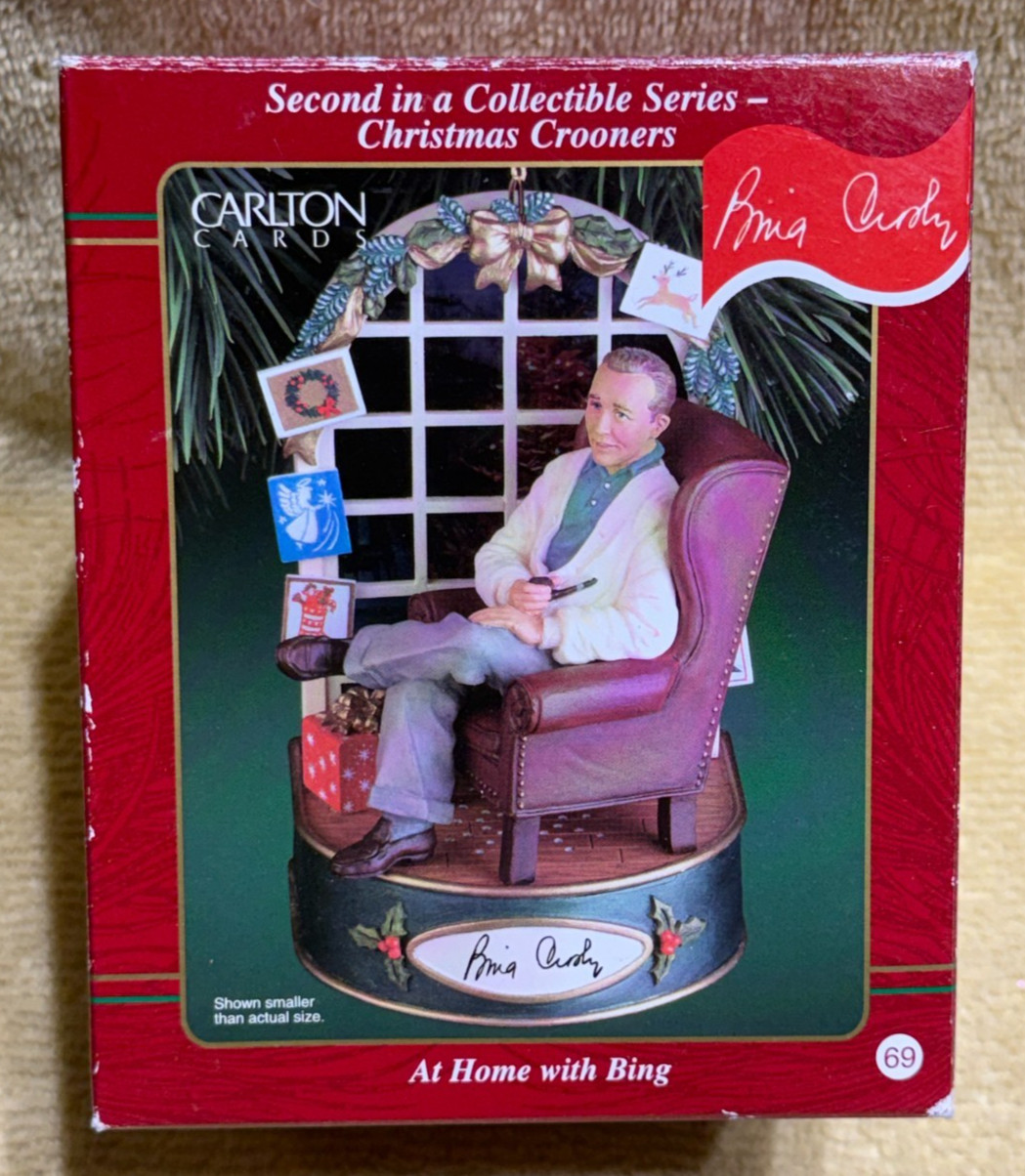 Carlton Cards Heirloom Collection Bing Crosby Ornament At Home/Musical VTG 2000