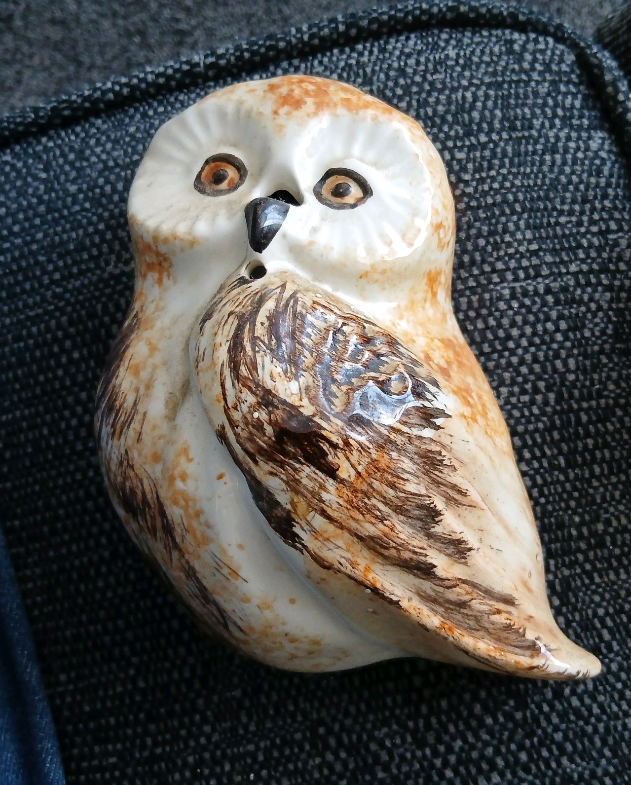 Vintage Toni Raymond Pottery Owl - String & Scissor holder -- Torquay Babbacombe