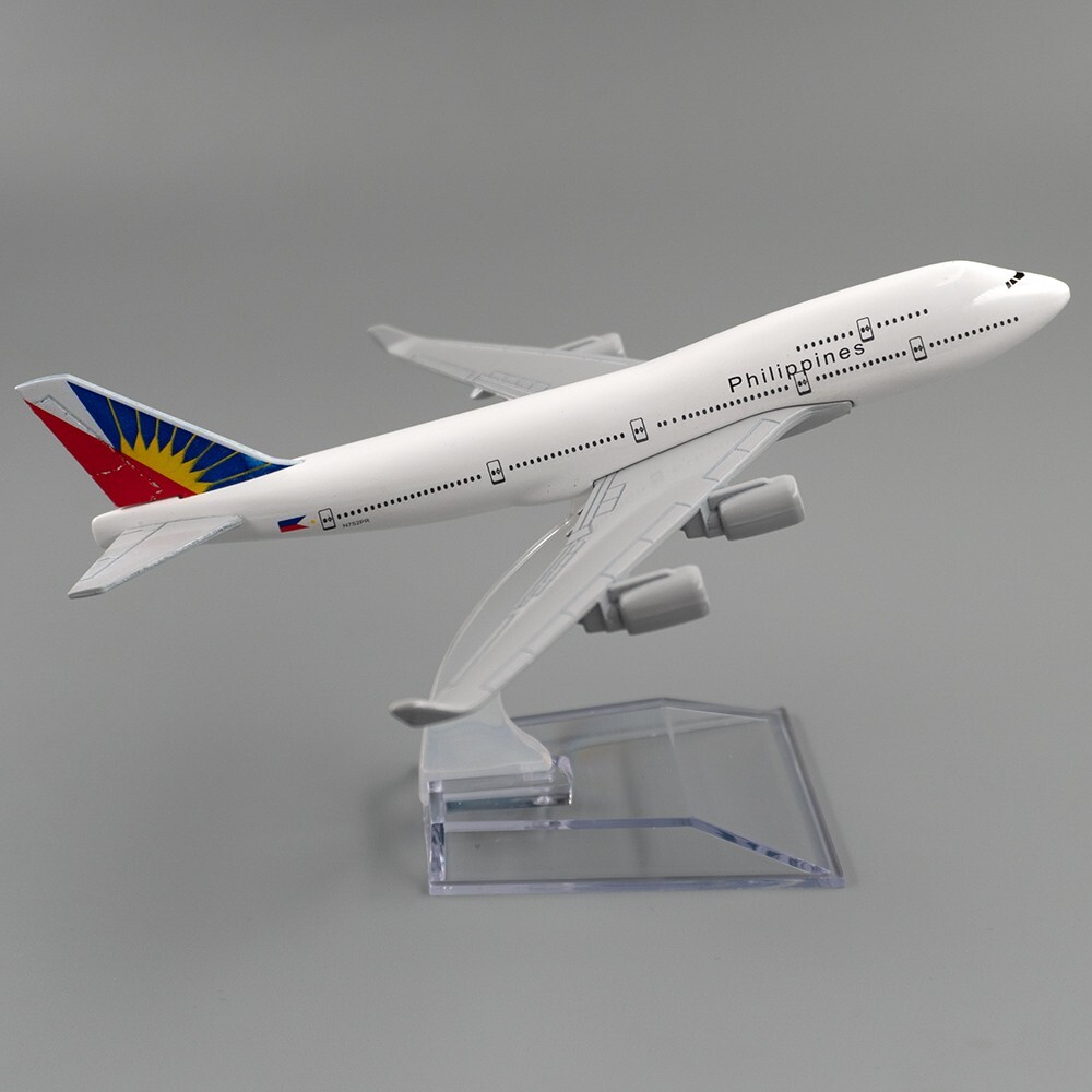 16cm Aircraft Boeing 747 Philippine Airlines Air Alloy Plane Model Toy