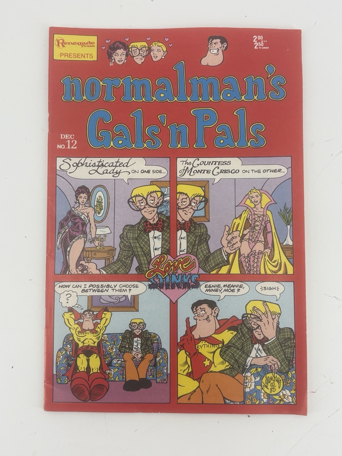 Normalman #12 Renegade Press Comics Comic Book b&b Normalman #12 Renegade Press Comics Comic Book b&b