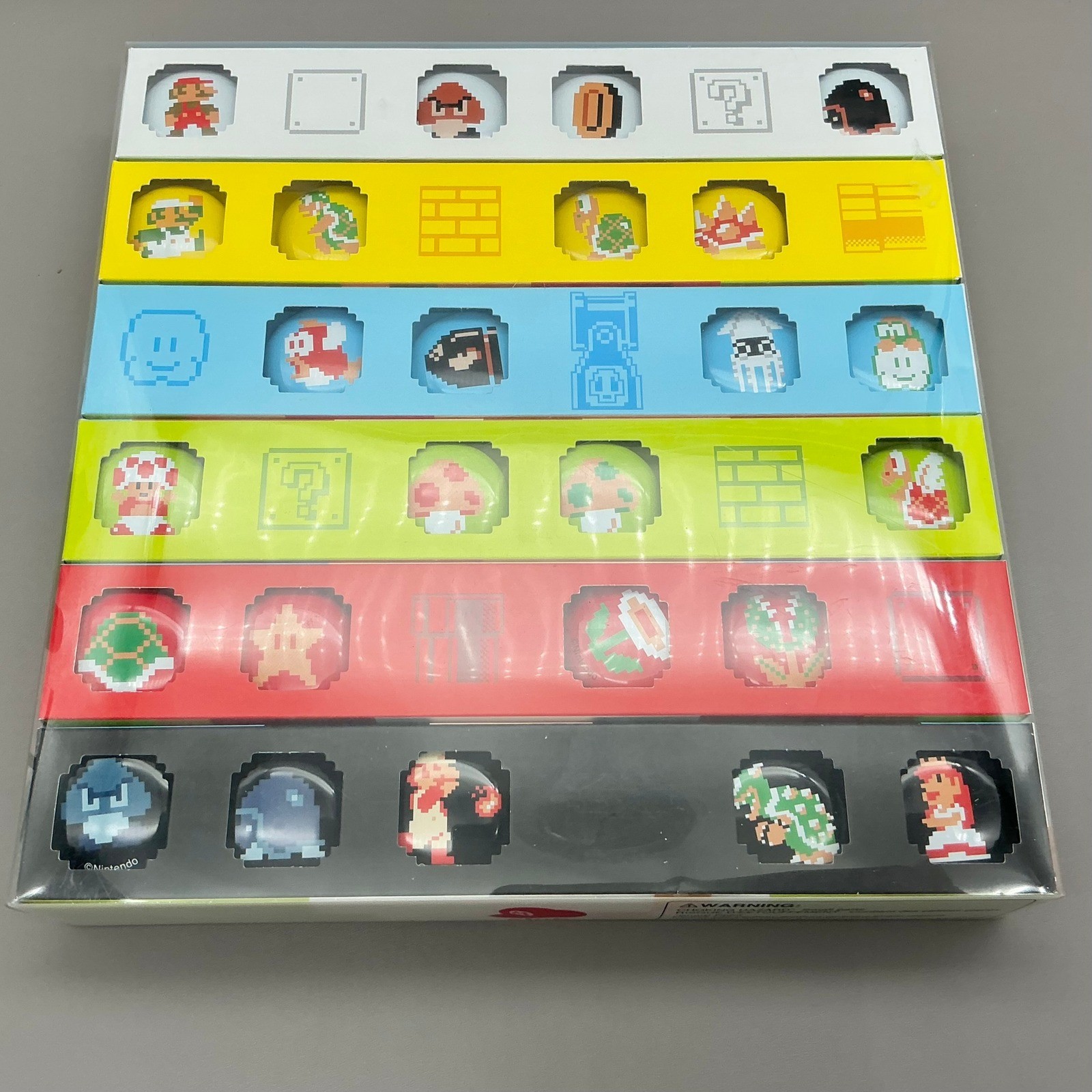 Nintendo Mario & Friends 25 Pin Badges Club Nintendo 2011 Platinum Reward Set