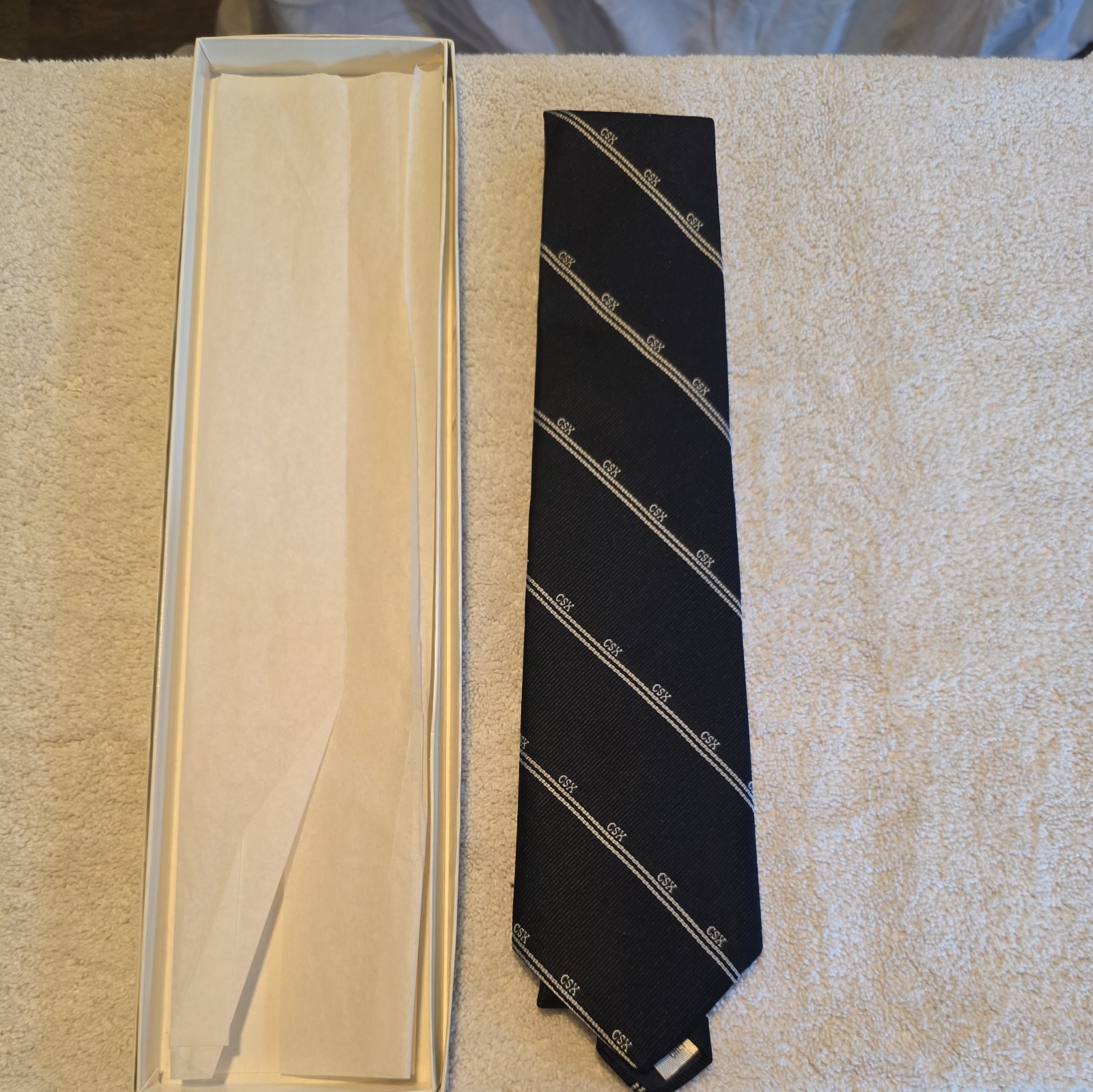 BRAND NEW Vintage CSX Transportation Railroad Tie 70% Silk