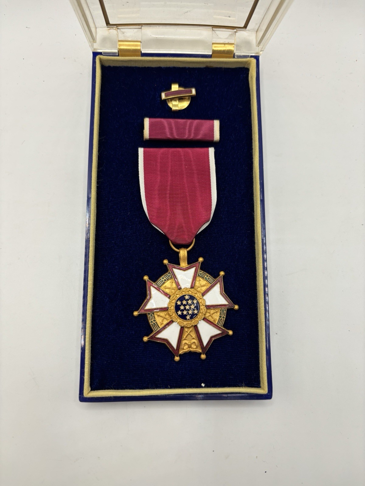 Complete 1950s Legion of Merit Medal - Lapel Pin Ribbon Bar - Pin Badge Award